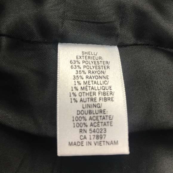 Banana Republic Black and Navy Skirt Size 0P - Picture 5 of 6